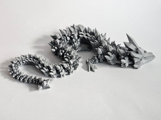 Adult Crystal dragon articulated model