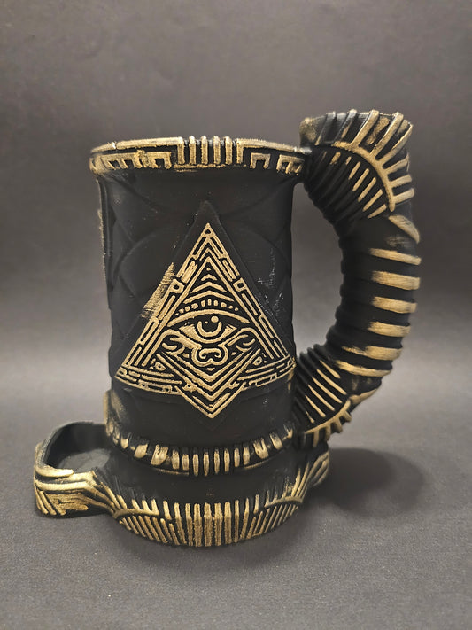 All seeing eye dice tower mug