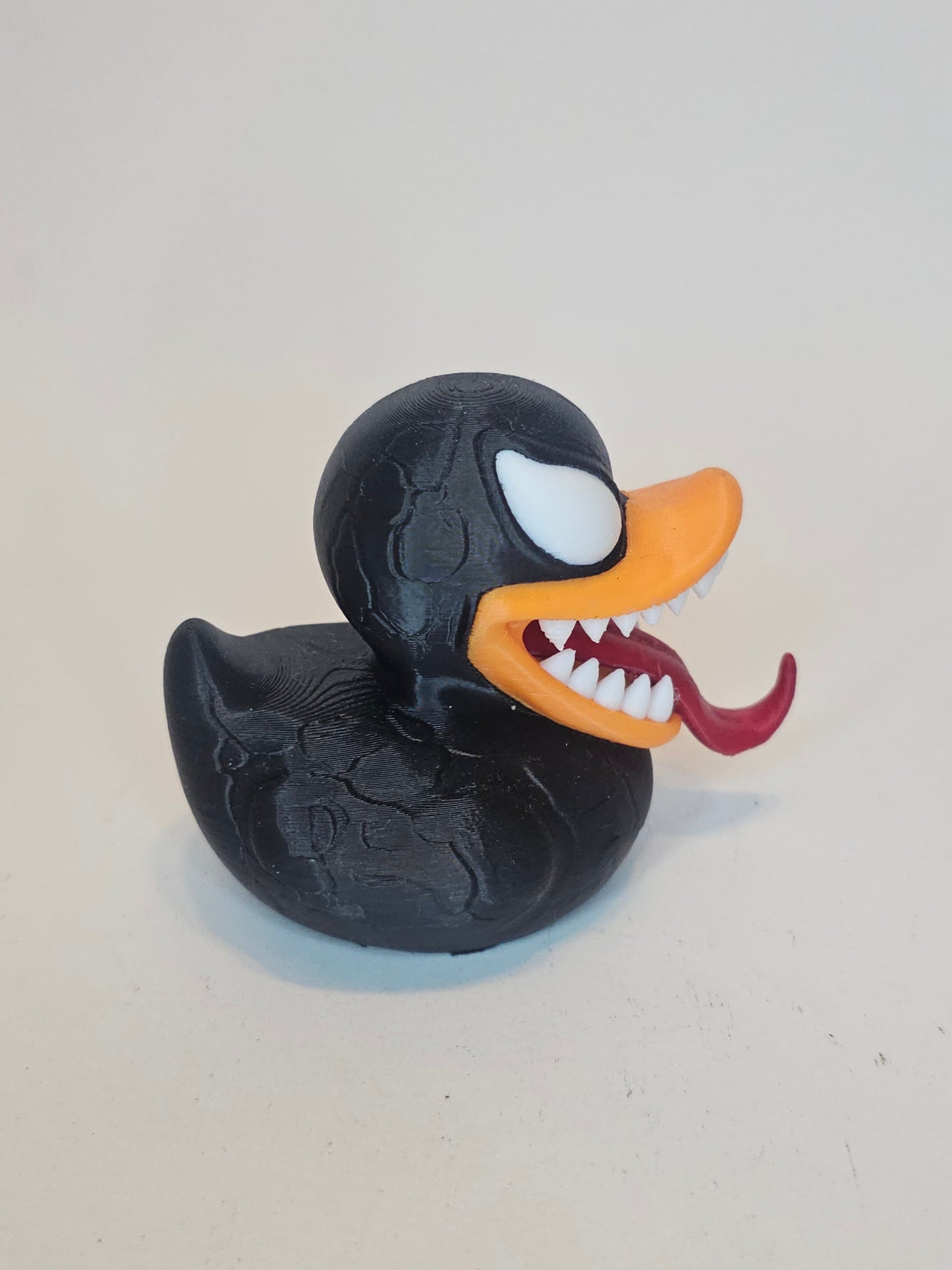 "Venom" Duck Figure | 3D Printed Fan Art | Funny Collectible Gift | Geek Decor