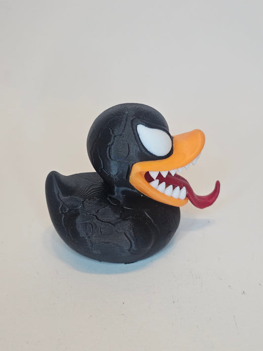 "Venom" Duck Figure | 3D Printed Fan Art | Funny Collectible Gift | Geek Decor