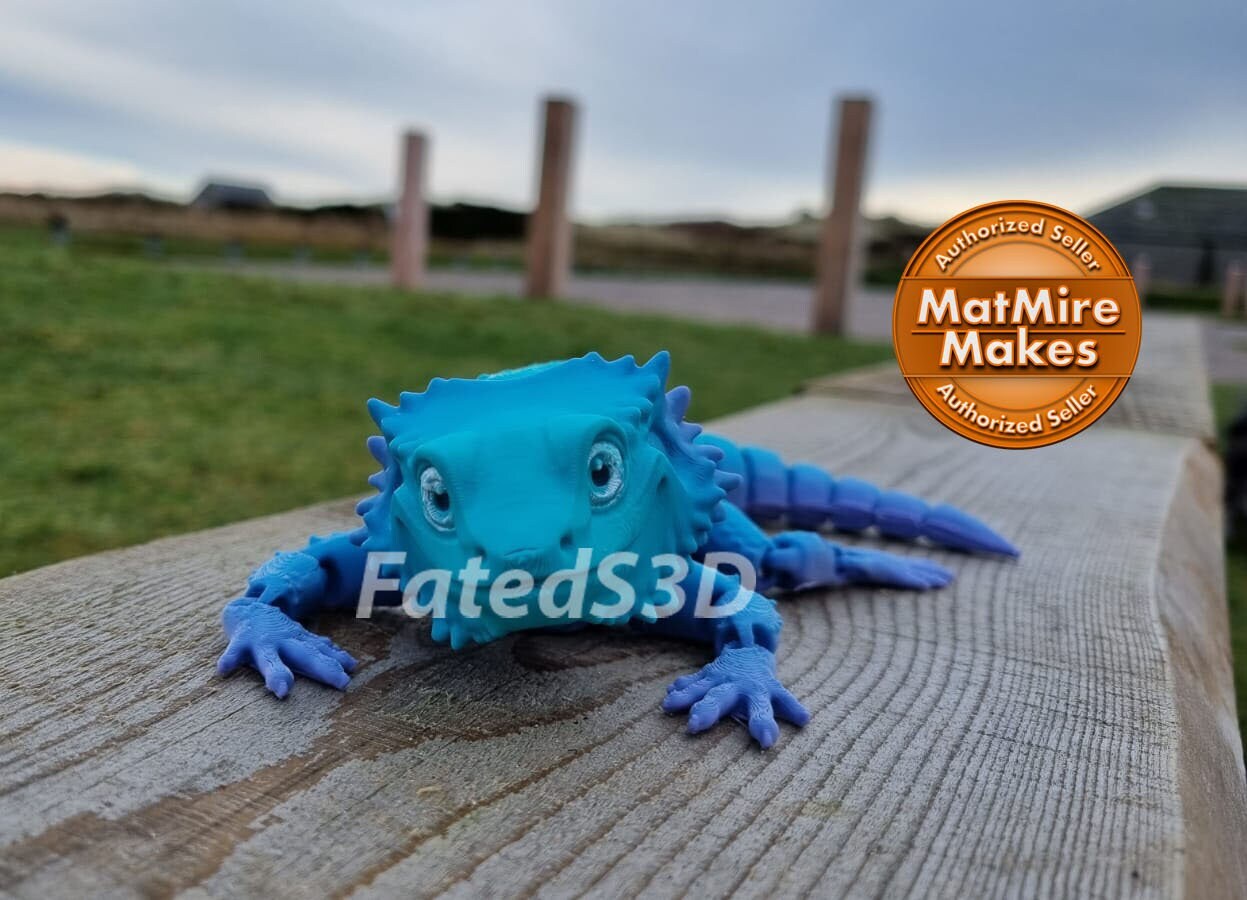 Bearded dragon articulated model