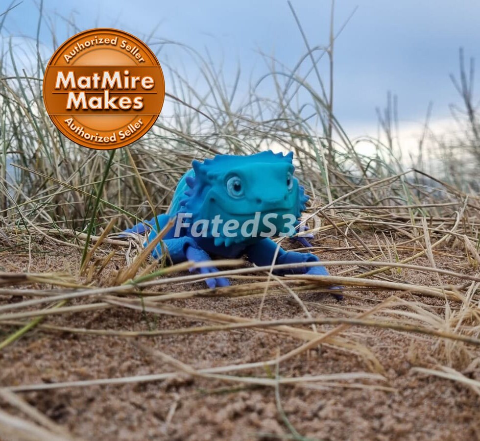 Bearded dragon articulated model