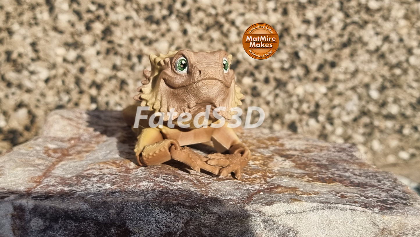 Bearded dragon articulated model