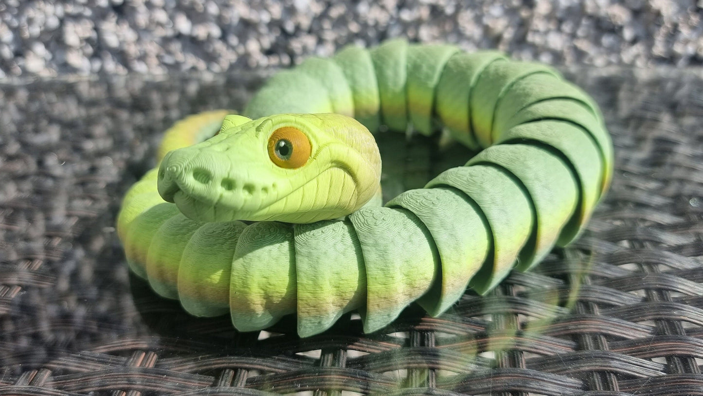 Ball python articulated snake