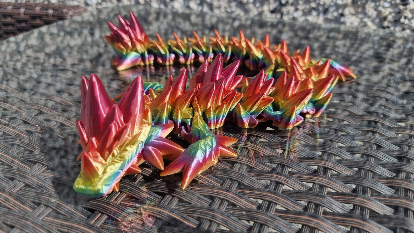 Adult Armoured spike dragon articulated model