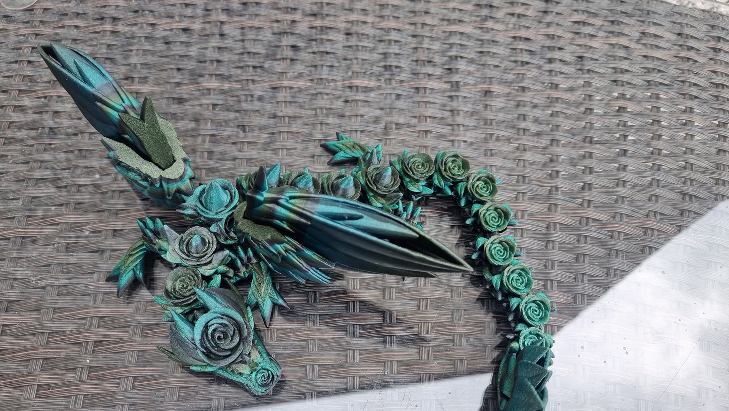 Rose wing dragon articulated model