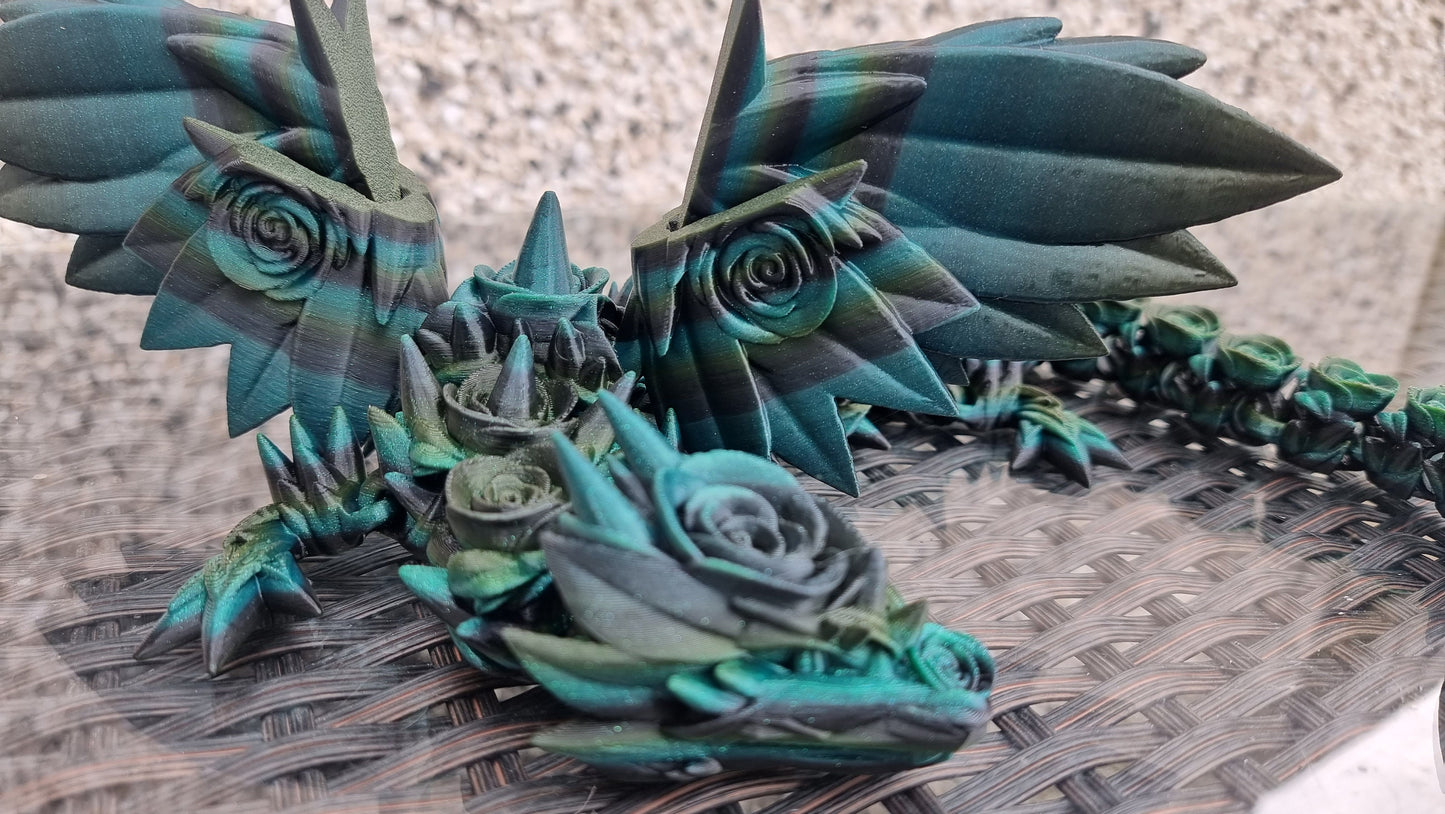Rose wing dragon articulated model