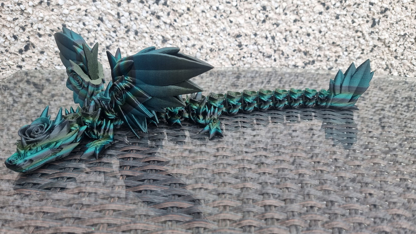 Rose wing dragon articulated model