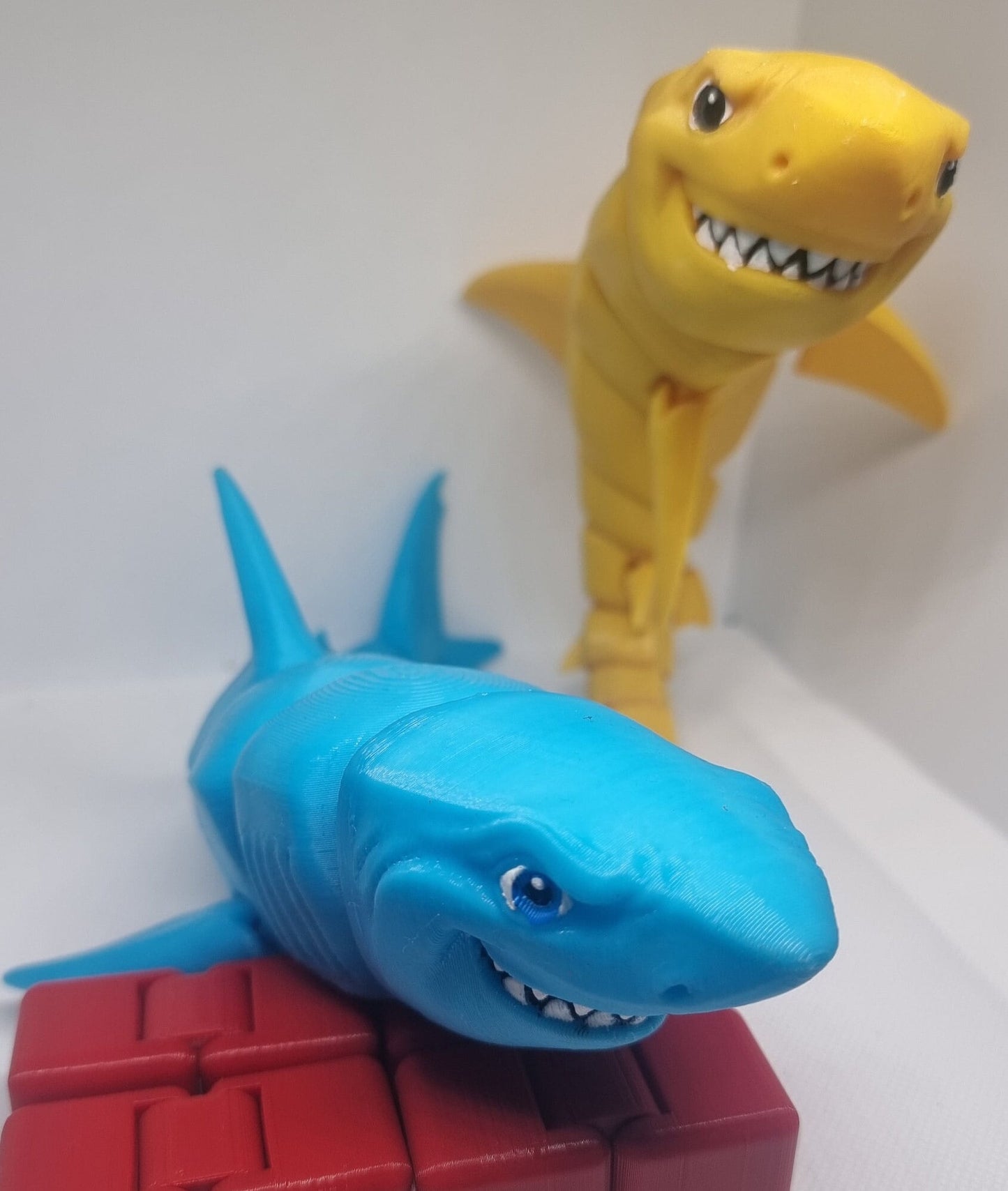 Great white shark model