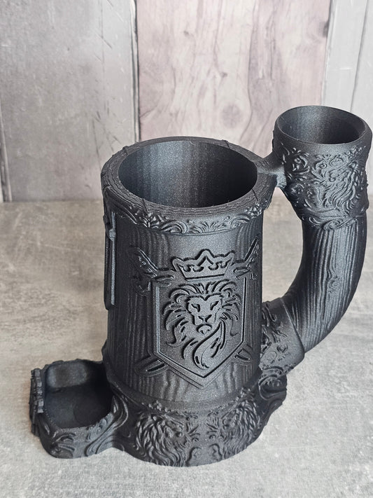 Lion dice tower mug