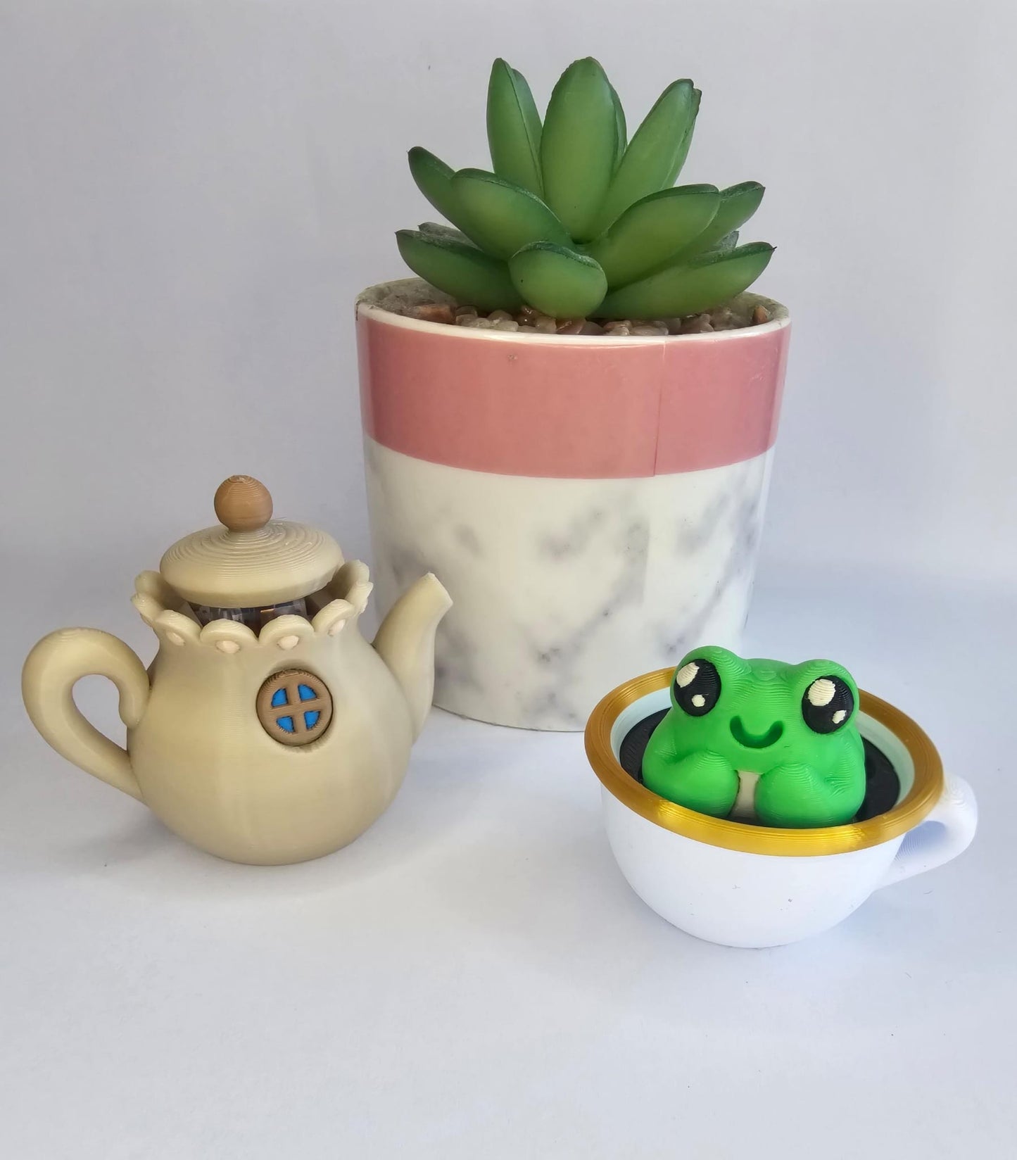 Frog/teaparty Fidget Clickers