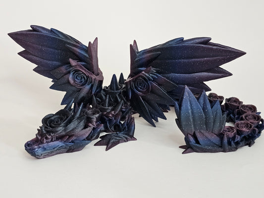 Rose wing dragon articulated model