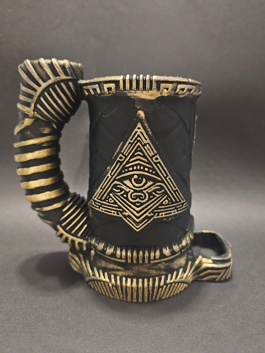 All seeing eye dice tower mug