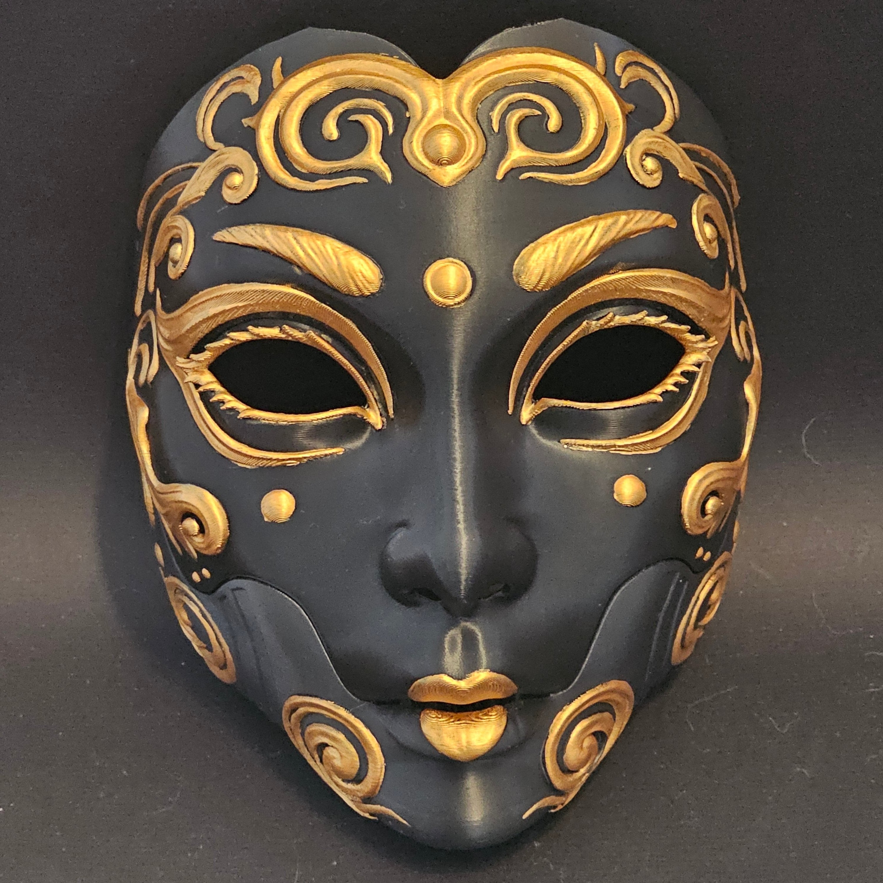 Gaasha Mask Geisha mask | Wearable cosplay mask (hand painted) – FatedS3D