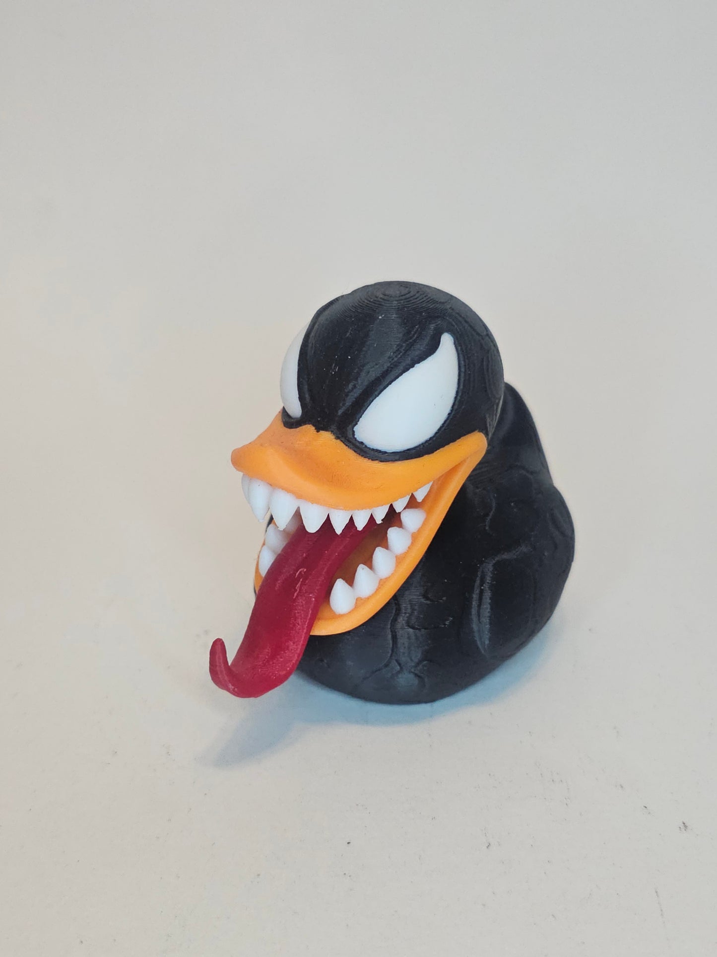 "Venom" Duck Figure | 3D Printed Fan Art | Funny Collectible Gift | Geek Decor