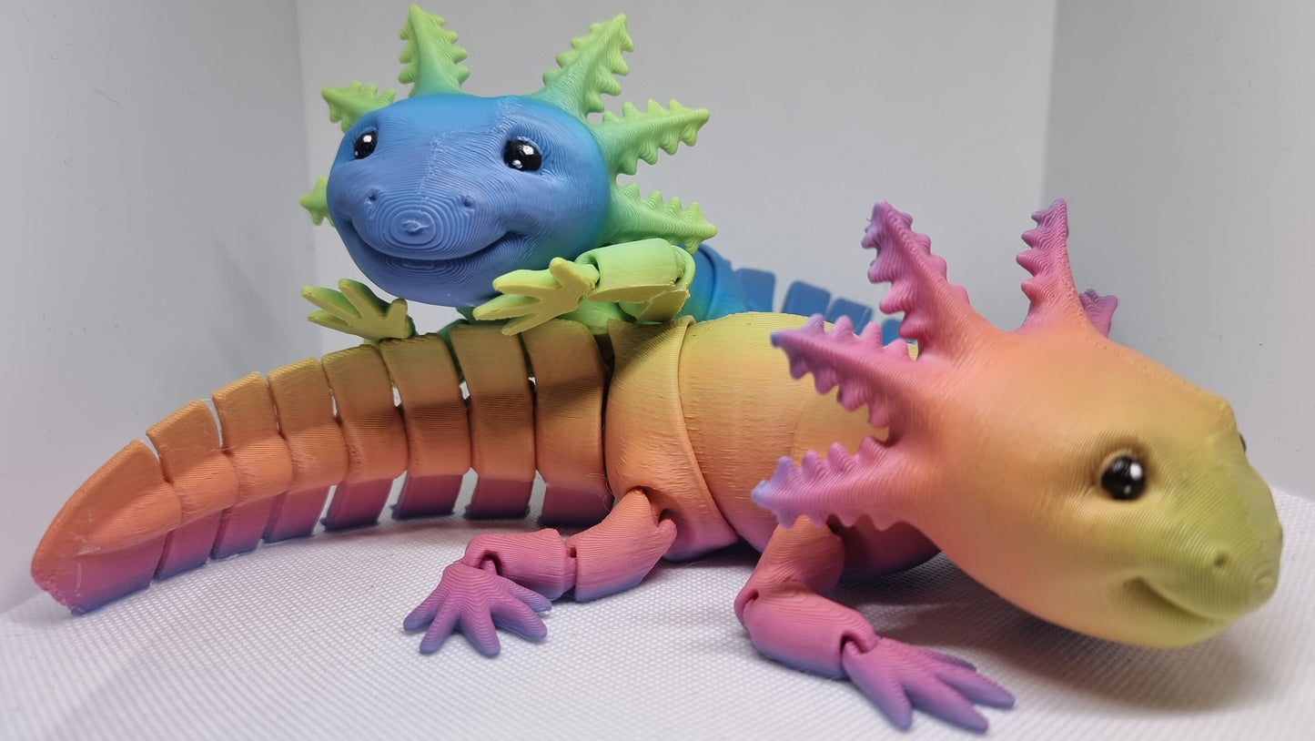 Axolotl Flexi - Hand-Painted Fidget Model