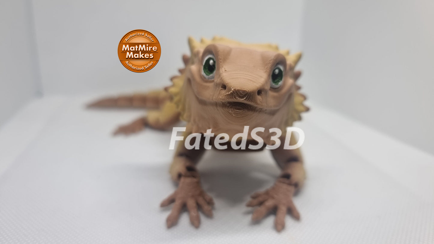 Bearded dragon articulated model