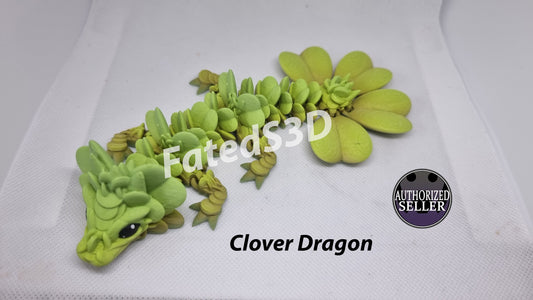 Baby clover dragon | printed articulated model