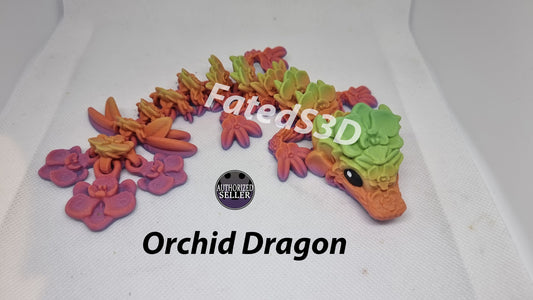 Baby orchid dragon | printed articulated model