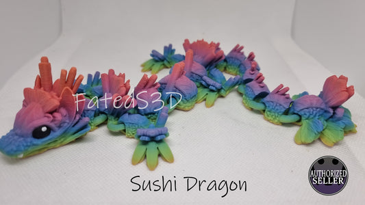 Baby Sushi dragon | printed articulated model