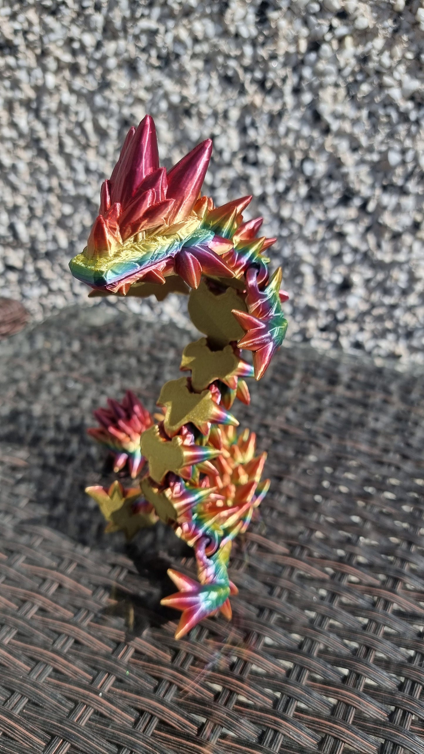 Armoured spike dragon articulated model