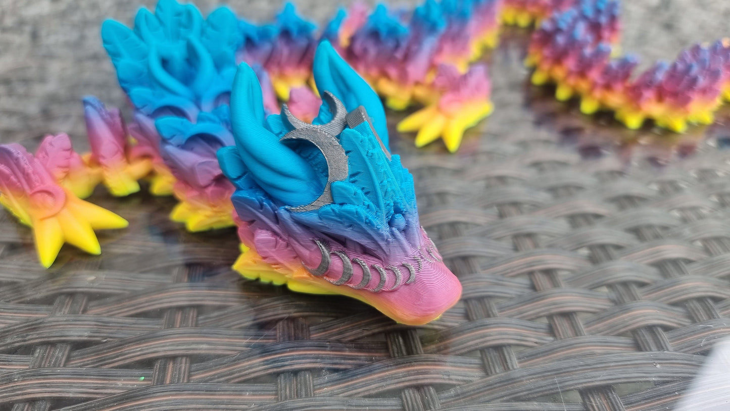 Lunar dragon articualted model