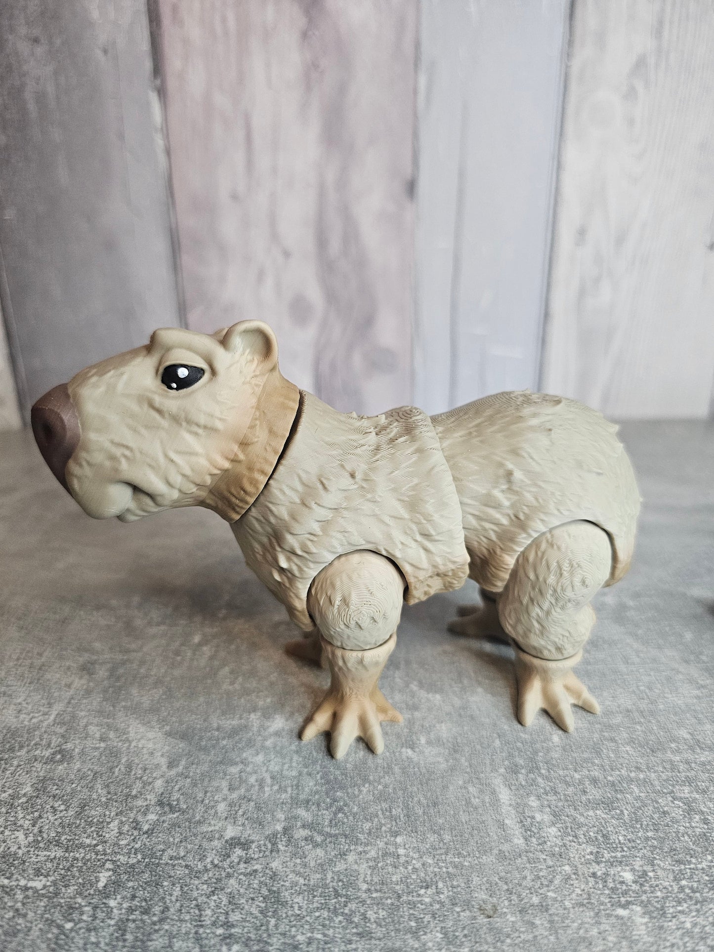 Cute articulated capybara model