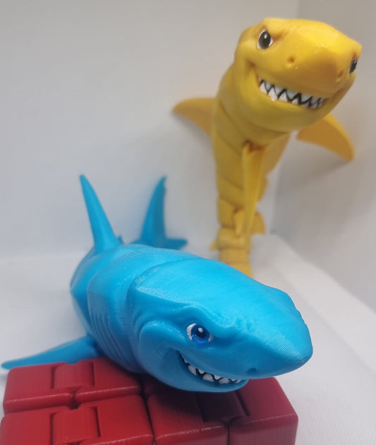 Great white shark model