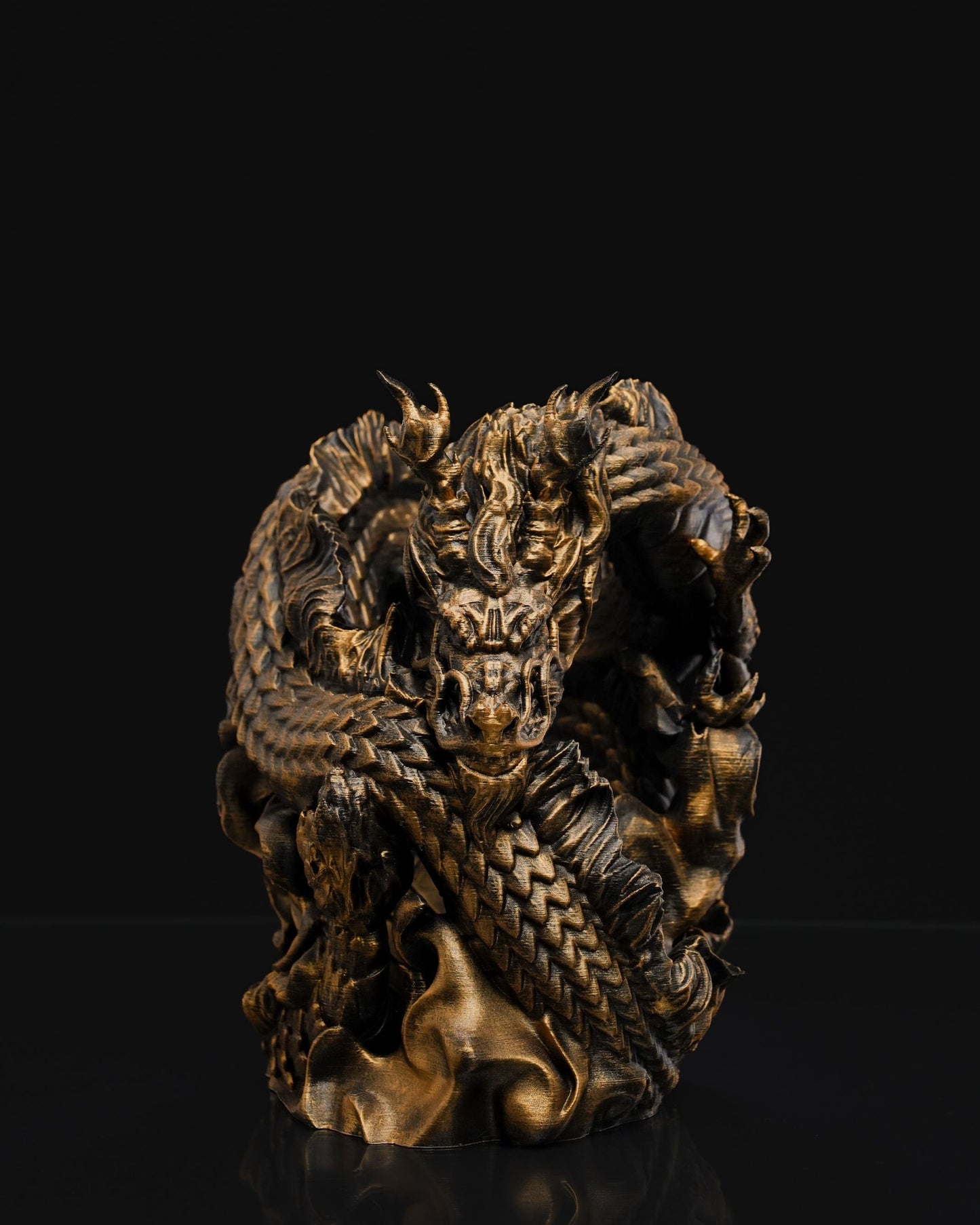 Chinese dragon wine bottle holder