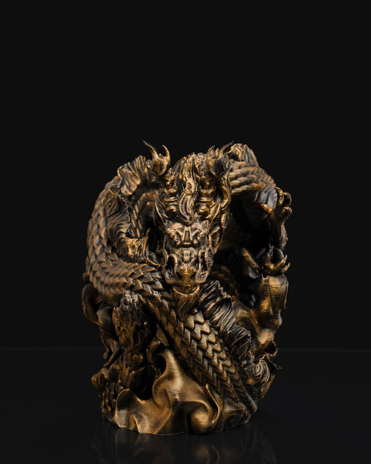 Chinese dragon wine bottle holder