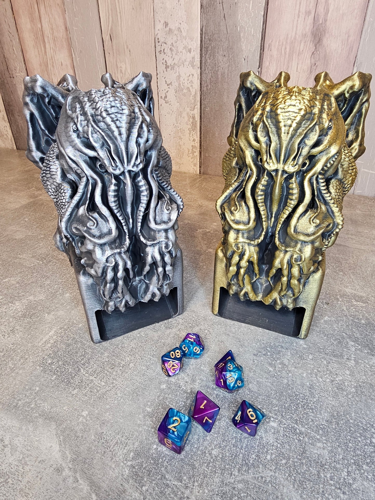 Large Cthulu dice tower