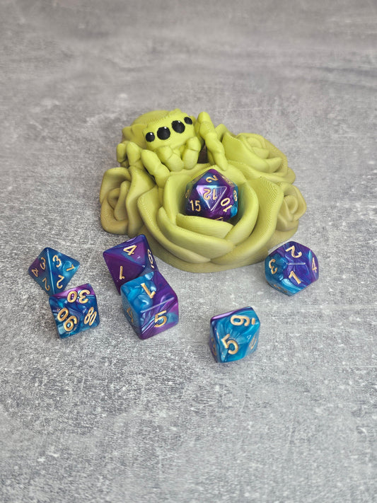 Jumping spider dice guardian