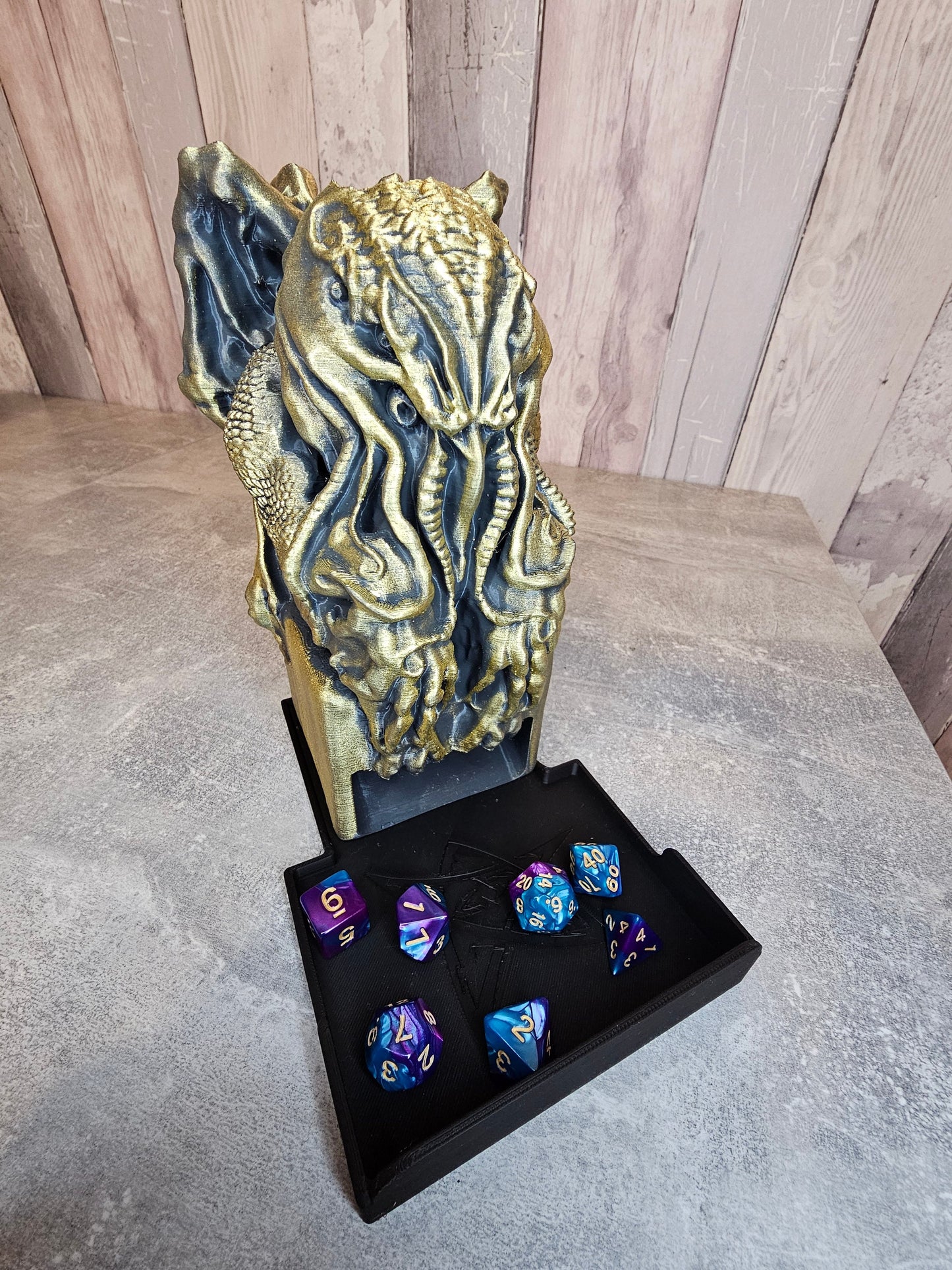 Large Cthulu dice tower