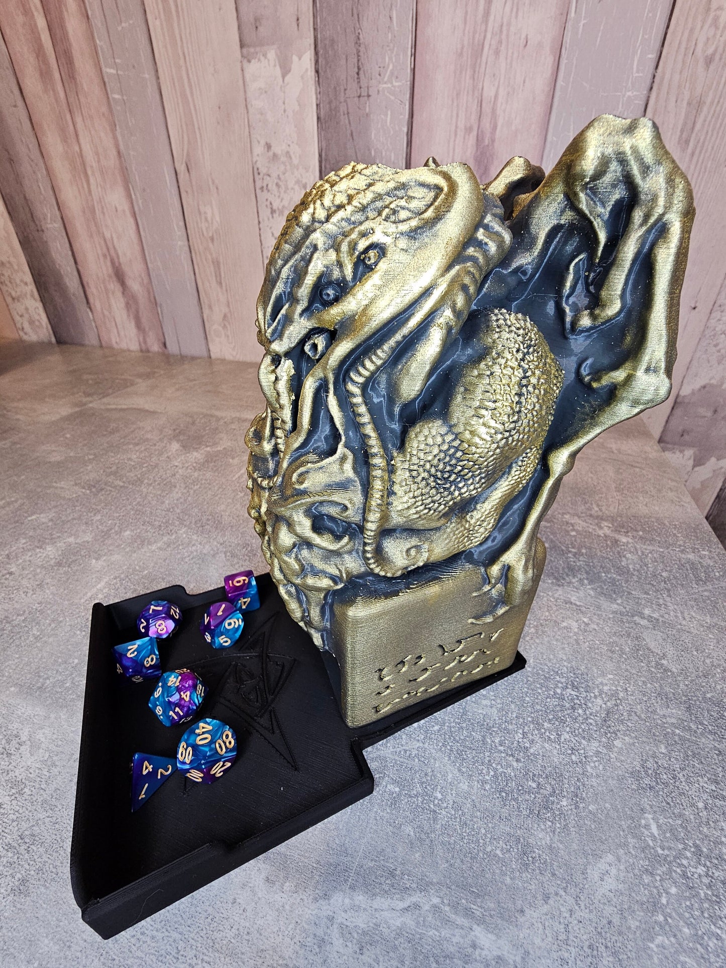 Large Cthulu dice tower