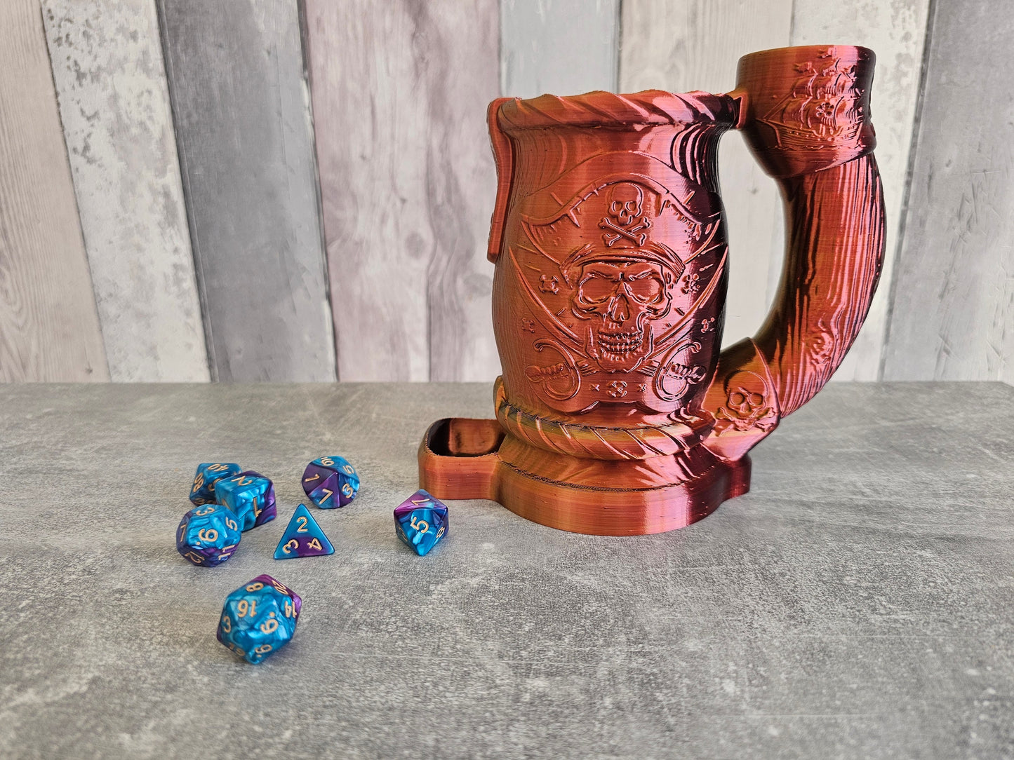 Pirate dice tower mug