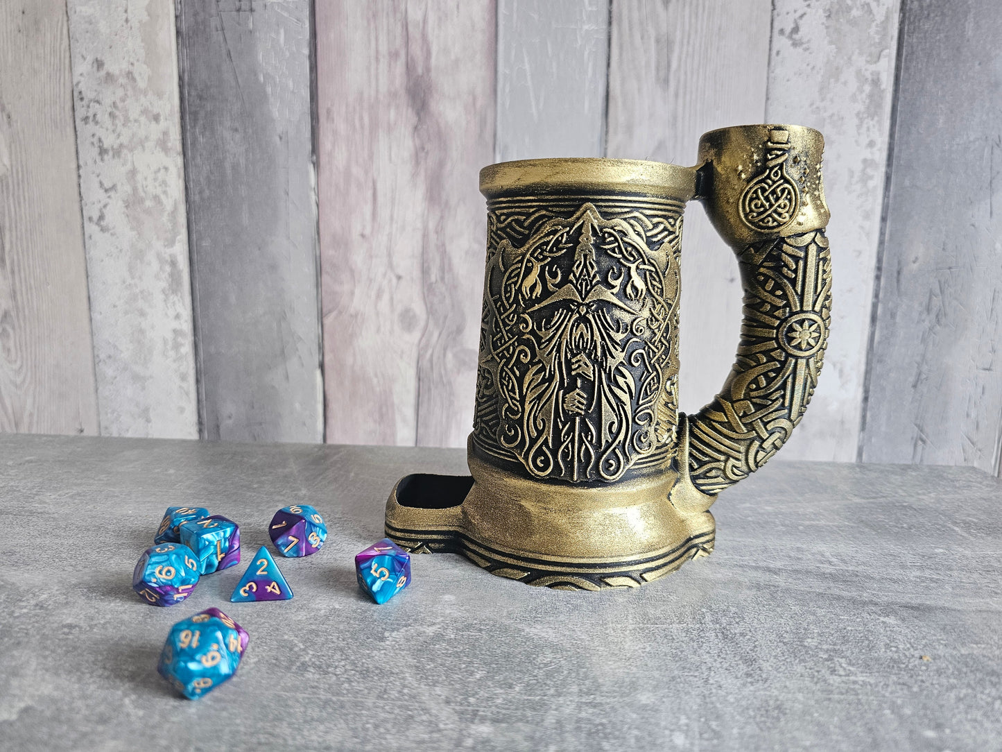 Wizard dice tower mug