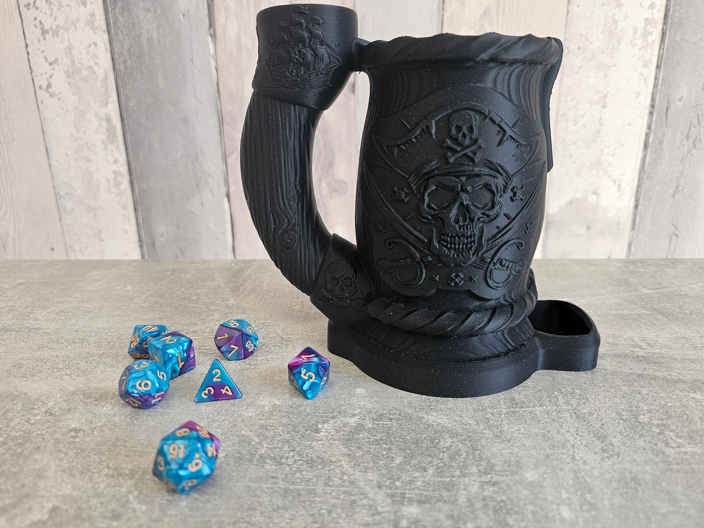 Pirate dice tower mug