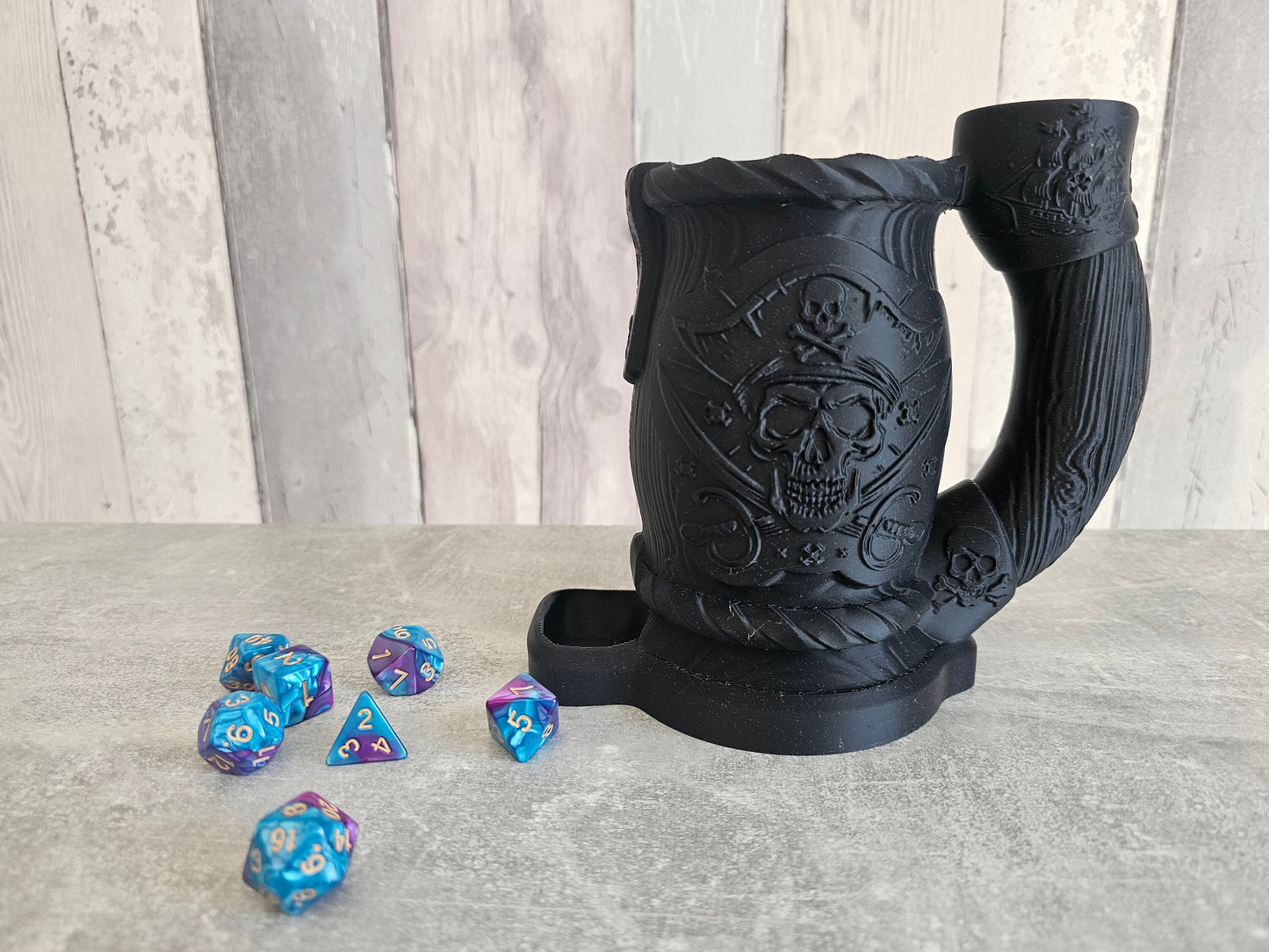 Pirate dice tower mug