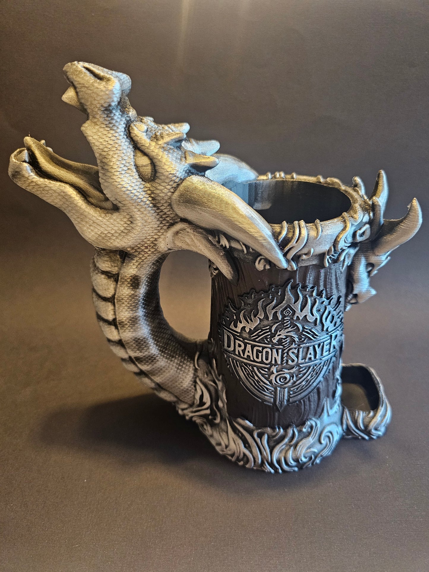 Dragon slayer dice tower mug