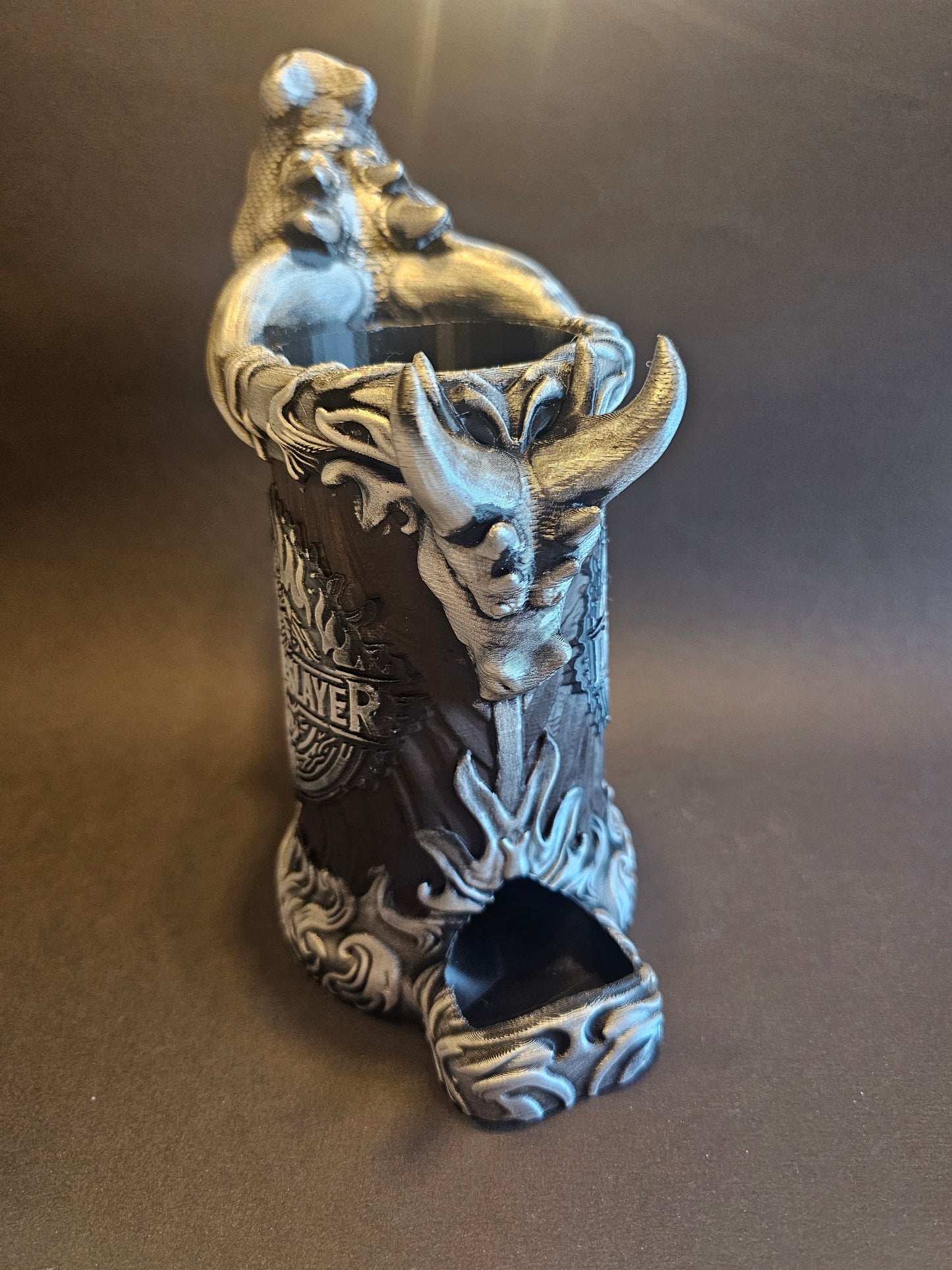 Dragon slayer dice tower mug