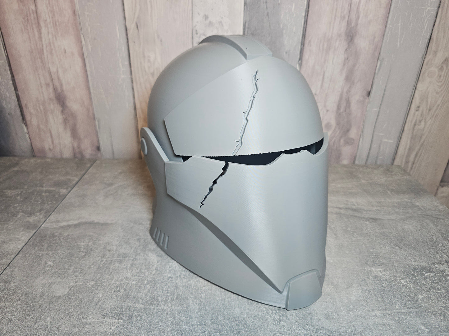 Raw 3D Printed Medieval Clone Trooper Helmet (Unfinished) Commander Wolffe