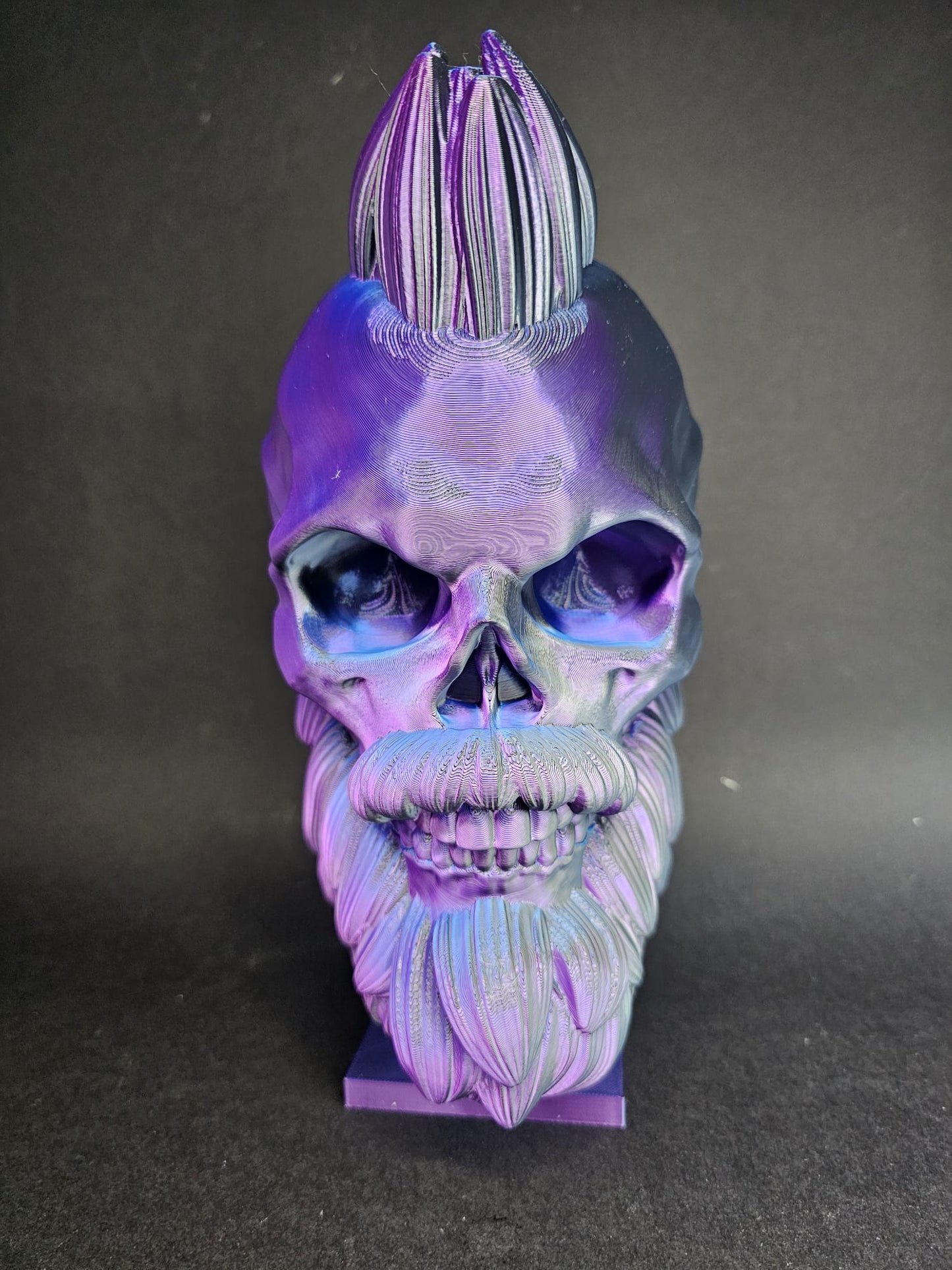 Bearded Mohawk Skull